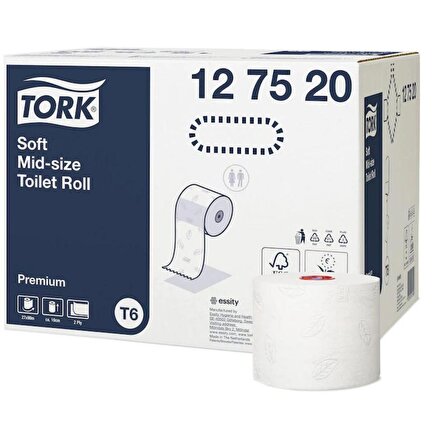 Tork Premium Çift Rulo Tuvalet Kağıdı 90 Metre 27'li Paket (127520)