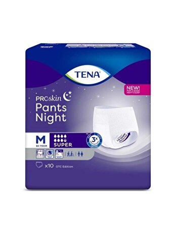 Tena Proskin Pants Night 7,5 Damla Emici Külot Medium 10'lu