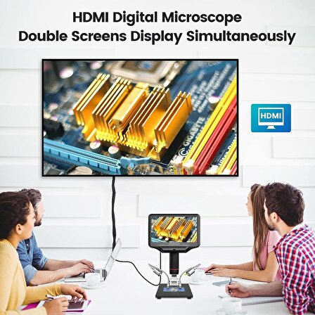 Andonstar AD407 7 Inc Ekranlı 3D HDMI Lehimleme Dijital Mikroskop
