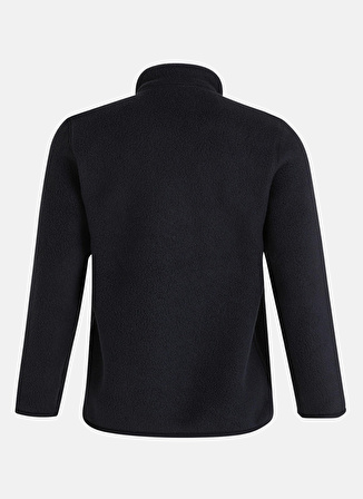 Peak Performance Siyah Kadın Dik Yaka Polar Sweatshırt G78130100_W Fleece Snap T-Neck