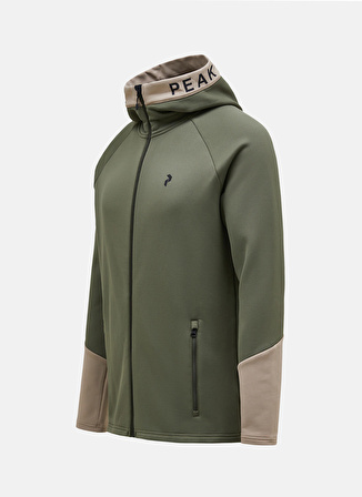 Peak Performance Bej - Haki Erkek Kapüşon Yaka Sweatshirt G79437040_M Rider Zip Hood