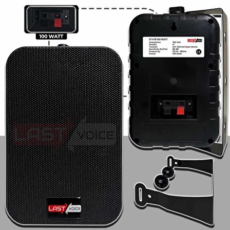 Lastvoice Soft Black Plus Paket-3 Hoparlör ve Anfi Mağaza Ses Sistemi