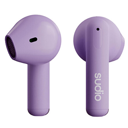 Sudio A1 Muted Purple IPX4 Suya Dayanıklı 30 Saat Kullanım TWS Bluetooth Kulak İçi Kulaklık
