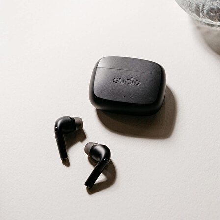 Sudio N2 Pro Siyah IPX4 Suya Dayanıklı 30 Saat Kullanım ANC Gürültü Engelleme Özellikli Bluetooth Kulak İçi Kulaklık