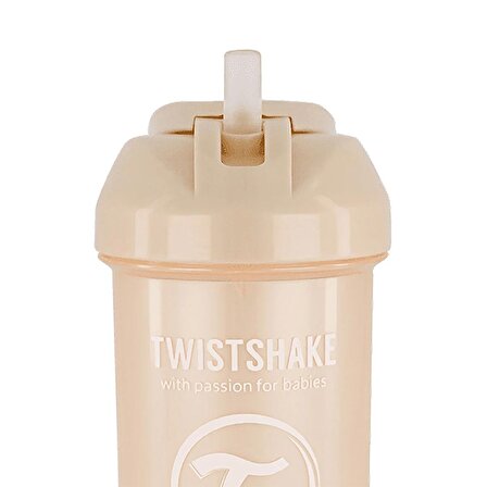 Twistshake Pipetli Alıştırma Bardağı 6+m Somon 360 ml