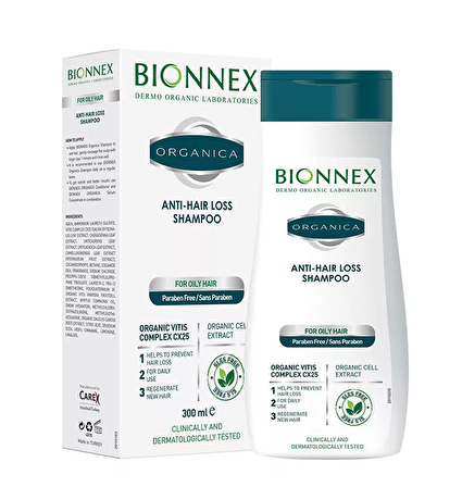 Bionnex Anti Hair Loss Yağlı Saçlar İçin Dökülme Karşıtı Bitkisel Özlü Şampuan 300 ml