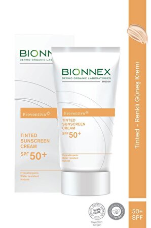 Bionnex 50+ Faktör Fondoten Etkili Tüm Cilt Tipleri İçin Renkli Güneş Koruyucu Krem 50 ml