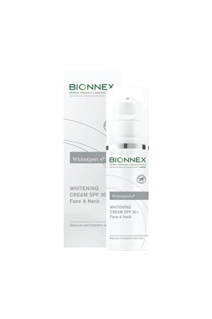 Bionnex Whitexpert Whitening Cream Tüm Cilt Tipleri İçin Su Bazlı Yağsız SPF30 Nemlendirici Yüz Bakım Kremi 30 ml