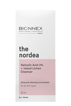 Bionnex The Nordea Akneli ve Yağlı Cilt için Temizleyici Salisik Asit Yüz Temizleme Serumu 30 ml 