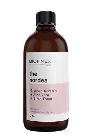 BIONNEX The Nordea Glycolic Acid 8% + Aloe Vera + Birch Toner 100 ml
