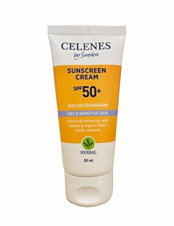 Celenes Herbal Kuru ve Hassas Ciltler Sunscreen Fluid SPF50+ Güneş Koruyucu 50 ml