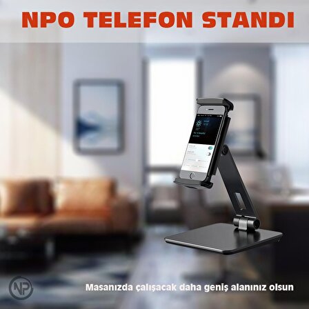 NPO STD20116G 360°Ayarlanabilir Tablet ve Telefon Tutucu Stand