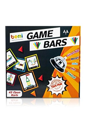 Game Bars - Mantık Eğitici Zeka Strateji Çocuk Ve Aile Oyunu - Lüks Doğal Ahşap Kutu Oyunu