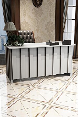 Givay Wood's Toucan Ofis Masası Beyaz  150x75