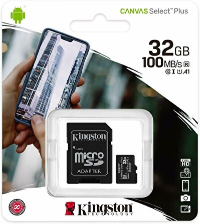 KINGSTON 32GB MICRO SDHC CANVAS CL10 SDCS2/32GB