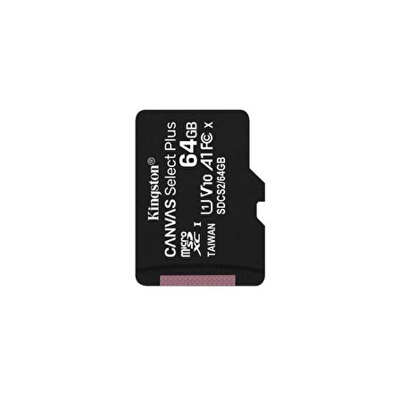 Kingston 64GB SDXC Class 10 UHS-I Canvas Select Plus microSD Hafıza Kartı 64GB/SDCS2