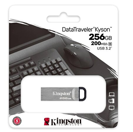 Kingston 256GB DTKN-256GB USB3.2 Gen 1 DataTraveler Kyson Flash Bellek