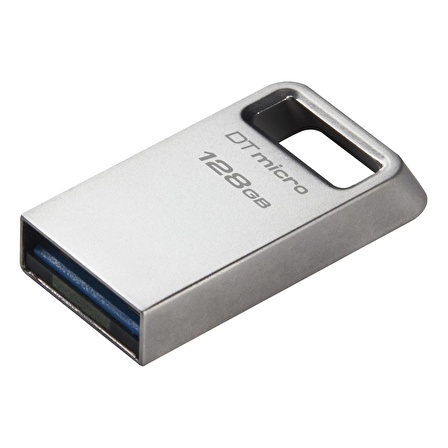 Kingston DTMC3G2/128GB 128 GB DataTraveler Micro 200MB/s Metal USB 3.2 Gen 1 Flash Bellek