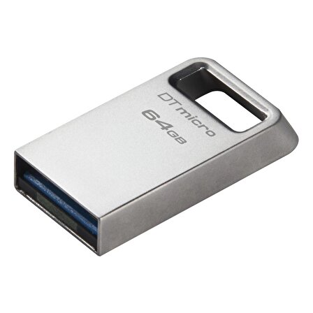 Kingston DTMC3G2/64GB 64 GB DataTraveler Micro 200MB/s Metal USB 3.2 Gen 1 Flash Bellek
