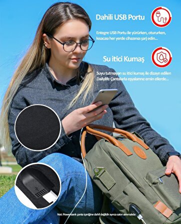 NPO Dailylife 16" Unisex Smart Notebook Günlük Sırt Çantası-Siyah (DL01B)
