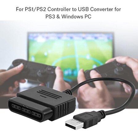 Ancheyn USB to PS2 PS3 PC Bilgisayar Oyun Kolu Çevirici Dönüştürücü 5023
