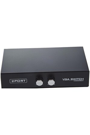 Ancheyn VGA Switch Çoklayıcı Ekran ve Kasa Çoğaltıcı 2 Ekran 1 Kasa veya 2 Kasa 1 Ekran 4675