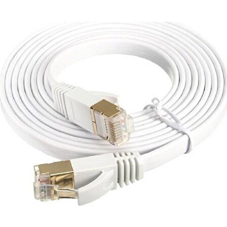 Ancheyn Cat7 Ethernet RJ45 Modem İnternet Kablosu Flat 5 Metre 10Gbps 600Mhz 4259
