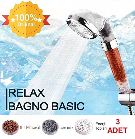 Relax Bagno Su Tasarruflu Duş Başlığı - Arıtmalı Duş Başlığı Basic
