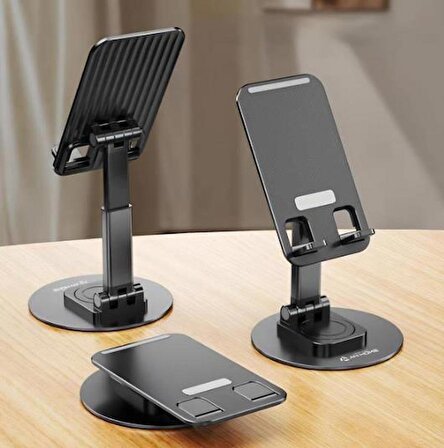 Telefon Tutucu Katlanabilir Tablet Tutucu Masa Üstü Şarj Standı Metal Telefon Tutacağı