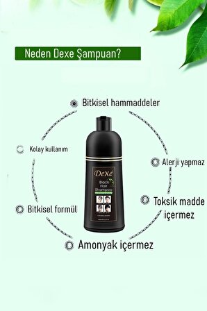 Dexe Saç Siyahlaştırıcı Şampuan 400 Ml Büyük Boy