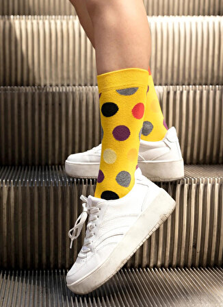 Cozzy Socks Sarı Kadın Çorap