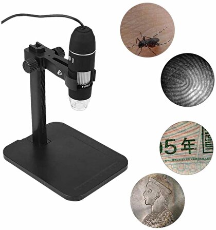 TriLine 1000X 2MP Dijital Standlı 8 Ledli USB OTG Mikroskop