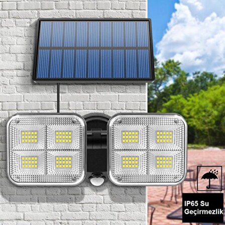 UpWay Güneş Enerjili 120 Led Şarjlı Hareket Sensörlü 500 Lümen Solar Aydınlatma Lamba