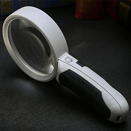 UpWay 20X Optik Büyüteç LED Işık Aydınlatma Çift Katmanlı 80mm Lens Çapı