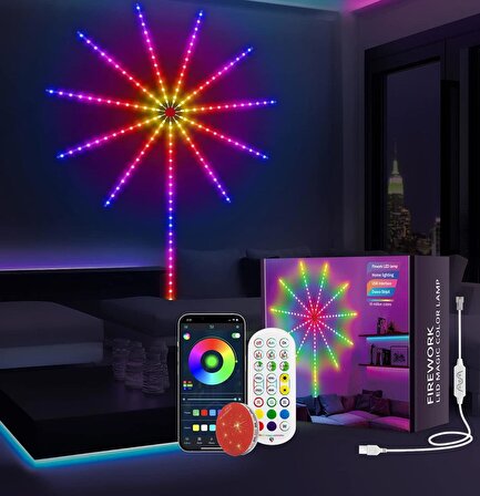 UpWay Havai LED Bluetooth RGB 156 Led USB Akıllı Dekoratif Ses Müzik Destekli