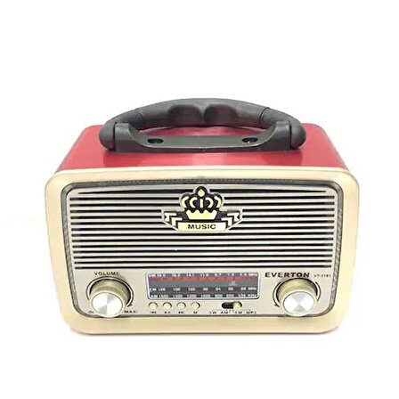 Gaman Everton RT-301 Bluetooth-USB-SD-FM Şarjlı  Nostaljik Radyo