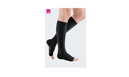Mediven Duomed CCL2 Dizaltı-Burnu Açık Varis Çorabı Siyah Renk ( XL BEDEN )