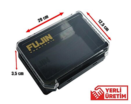 Fujin Tackle Box 20cm Siyah Maket Balık Kutusu