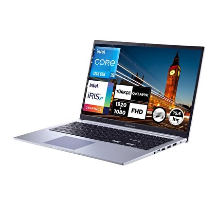 ASUS VivoBook 15 Intel Core i5-1235U 16GB 512GB SSD 15.6" FHD Freedos Taşınabilir Bilgisayar X1502ZA-EJ1068001