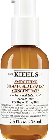 Kiehl's New York Smoothing Oil-Infused Leave-In Concentrate 75 ml - Argan Yağı Saç Bakım Serumu 75 m