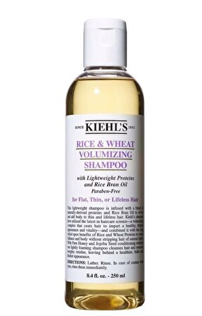 Kiehl's New York Rice And Wheat Volumizing Shampoo 250 ml - Cansız Zarar Görmüş Saçlar Için