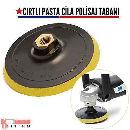 ModaCar 11.5 cm Çap Cırtlı Pasta Cila Polisaj Tabanı 422392