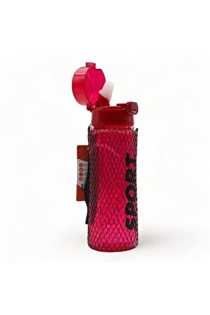 700ml Darbeye Isıya Dayanıklı Pipetli Suluk Matara BPA İçermez SYG426-Kırmızı