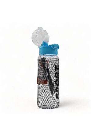 700ml Darbeye Isıya Dayanıklı Pipetli Suluk Matara BPA İçermez SYG426-Mavi