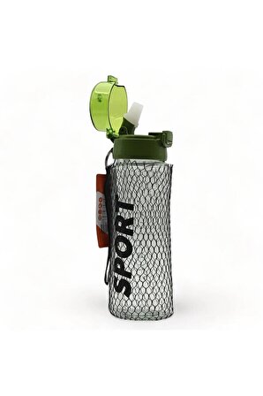 700ml Darbeye Isıya Dayanıklı Pipetli Suluk Matara BPA İçermez RLX426-Yeşil