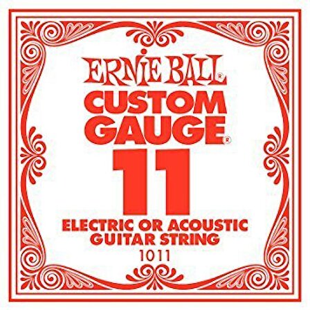Ernie Ball P01011 011 Gitar Tek Teli Elektro ve Akustik Gitar için