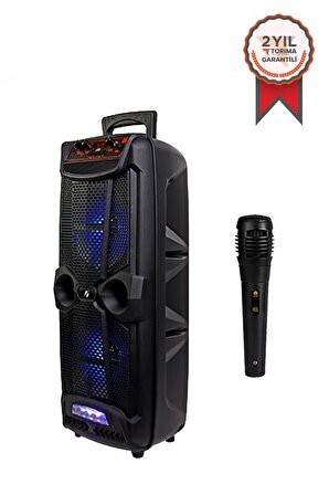 KTS-1743 Uzaktan Kumandalı Ve Mikrofonlu Karaoke Bluetooth Hoparlörü