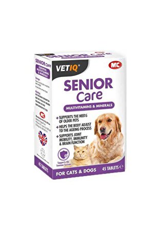 Vetiq Senior Care Yaşlı Köpek Ve Kediler İçin Bakım Desteği 45 Tablet