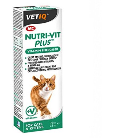 Vetiq Nutri-Vit Plus Kedi Vitamini 70 Gr