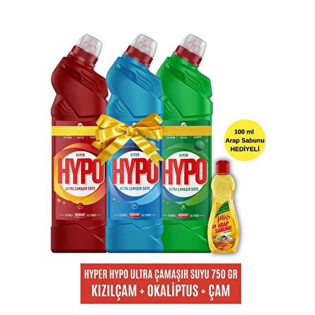 Hyper Hypo Ultra Normal Sıvı Çamaşır Suyu 3 x 750 ml